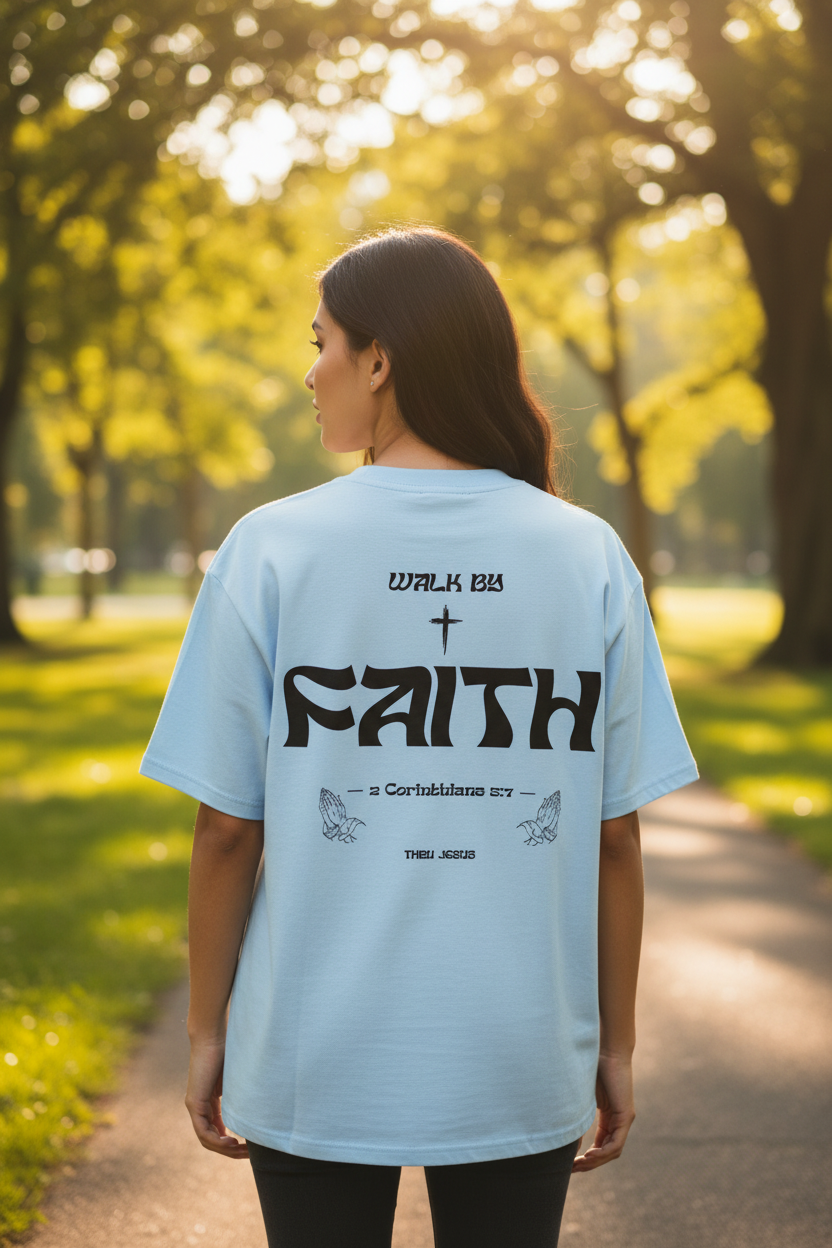 Walk by Faith – Woman Back Outdoor