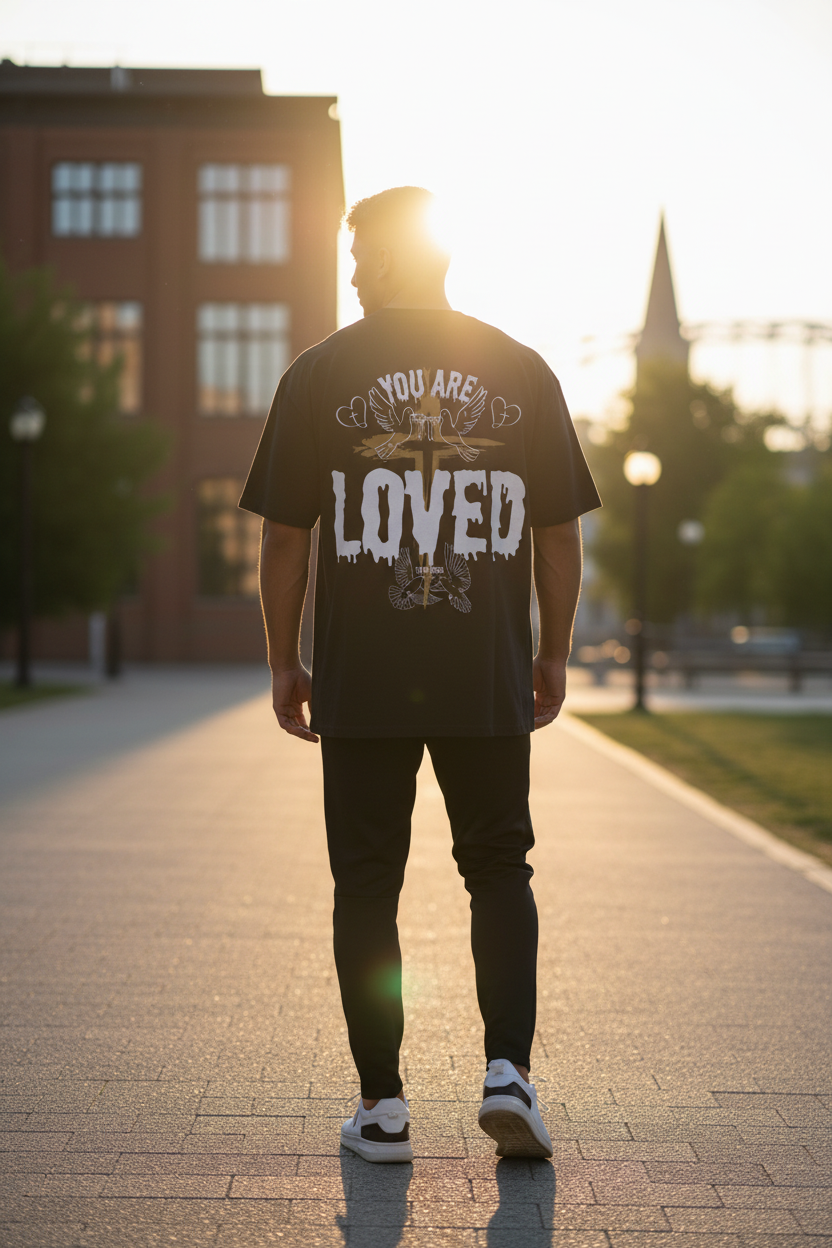 You Are Loved – Man Back Outdoor