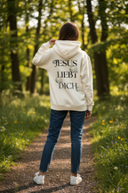 Hoodie - Back print - Jesus loves you