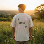 „Love Jesus" – Oversized Tee | Unisex | Backprint