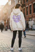 „Jesus Saves“ – Oversized Hoodie | Unisex | Backprint
